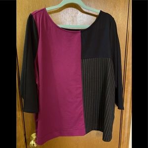 Lane Bryant color block blouse 18/20